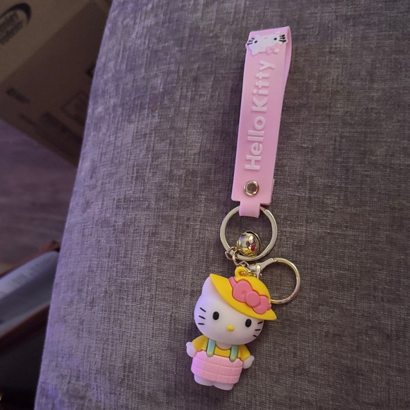 Hello Kitty Accessories - Hello Kitty Pink and Yellow Keychain Accessory